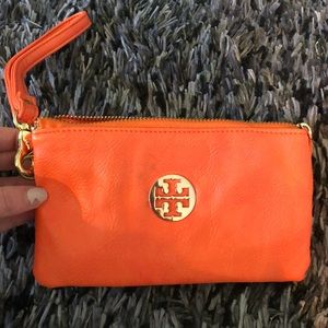 Tory Burch Coral Wristlet